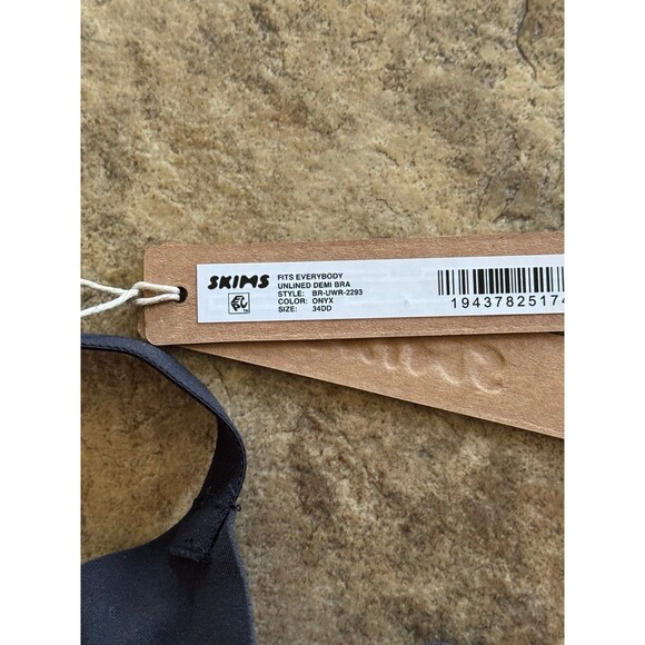 Skims Fits Everybody Unlined Demi Bra Onyx Size 34DD - Picture 10 of 10
